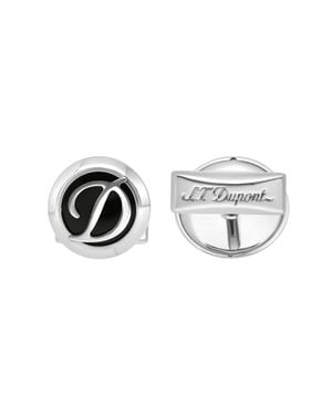ST Dupont Cufflink Chrome - Metallic