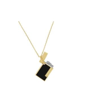 ST Dupont Lighter Necklace Lacquered Lighter - Metallic