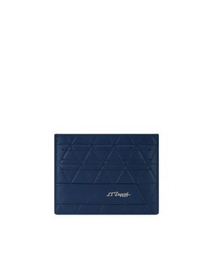 ST Dupont Firehead Card Holder - Blue