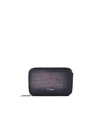 ST Dupont Atelier Small Cigar Pouch - Blue