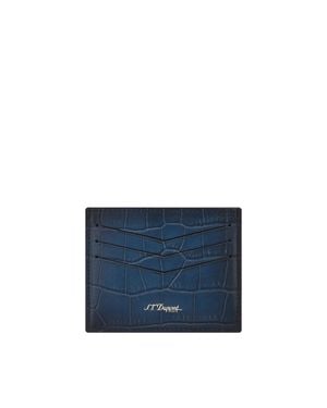 ST Dupont Atelier Card Holder - Blue
