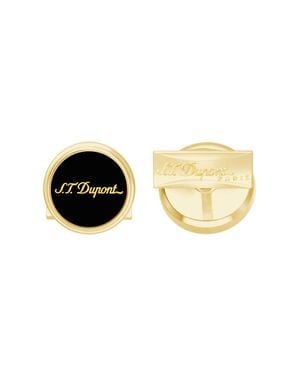 ST Dupont Cufflink Chrome - Metallic