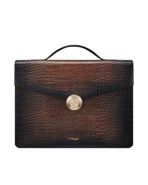 ST Dupont Atelier Leather Briefcase - Brown