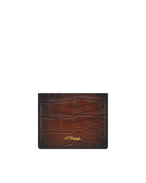 ST Dupont Atelier Card Holder - Brown
