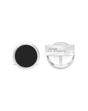 ST Dupont Cufflink Chrome - Metallic