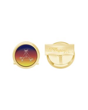 ST Dupont Cufflink Montecristo L'Aurore - Metallic