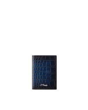 ST Dupont Atelier Card Holder - Blue