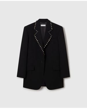 Stella McCartney Embellished Wool Blazer - Black