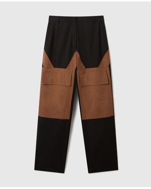 Stella McCartney Washed Cotton Cargo Pants - Black
