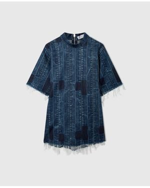 Stella McCartney Waistband Detail T-Shirt Dress - Blue