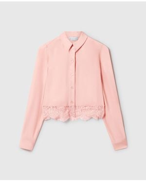 Stella McCartney Lace-trimmed Shirt - Pink