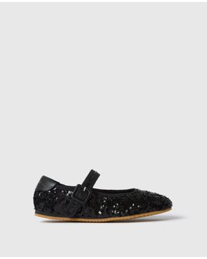 Stella McCartney Ryder Sequin Ballet Flats - White