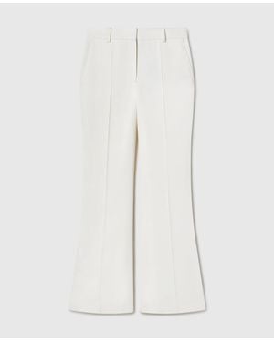 Stella McCartney High-Rise Bootcut Wool Pants - White
