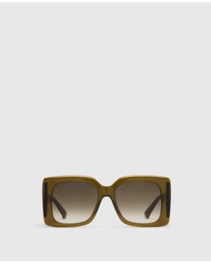 Stella McCartney Medallion Square Gradient Sunglasses - Multicolor