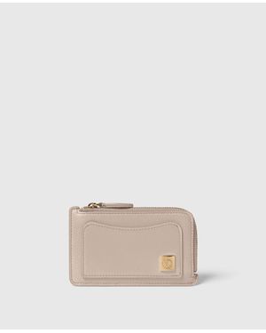 Stella McCartney Ryder Zip Cardholder - Natural