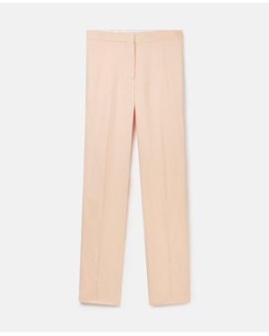 Stella McCartney Mid-rise Straight-leg Pants - Natural