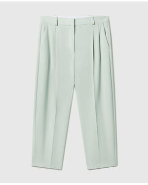 Stella McCartney Balloon Tailored Wool Pants - Green