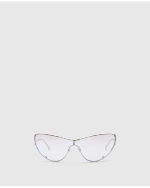 Stella McCartney Translucent Cat-eye Sunglasses - White