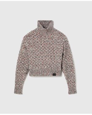 Stella McCartney Textured Knit Sweater - Gray