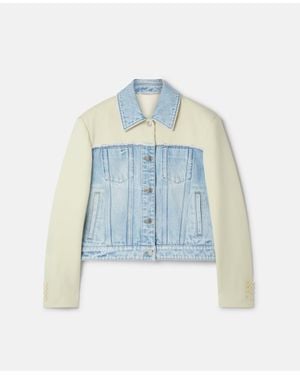 Stella McCartney Two-Tone Panelled Denim Jacket - Blue