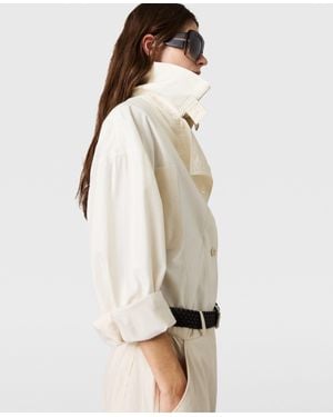 Stella McCartney Washed Cotton Utility Top - Natural