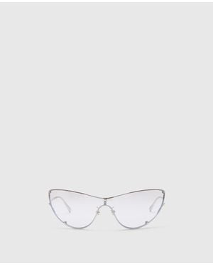 Stella McCartney Translucent Cat-eye Sunglasses - White