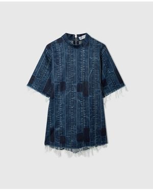 Stella McCartney Waistband Detail T-Shirt Dress - Blue