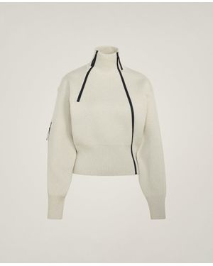 Stella McCartney Adidas By Knitted Winter Jacket - Natural