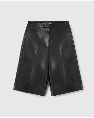 Stella McCartney Wide-Leg Vegan Bermuda Shorts - Black