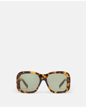 Stella McCartney Oversized Square Sunglasses, One Size - Metallic