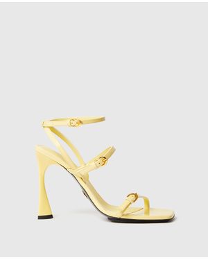 Stella McCartney Elsa Patent Heeled Sandals - Metallic