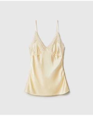 Stella McCartney Lace Trim Slip Top - Natural