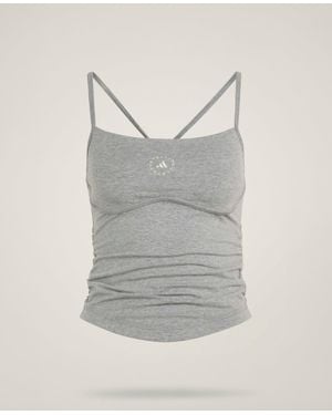 Stella McCartney Adidas By Studio Spaghetti Crop Top - Grey