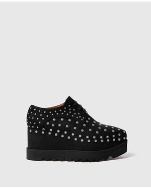 Stella McCartney Elyse Studded Platform Shoes - Black