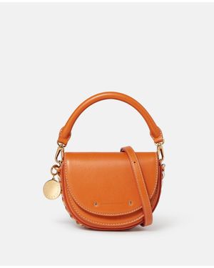 Stella McCartney Frayme Ryder Medium Flap Shoulder Bag, One Size - Orange