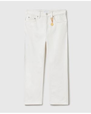 Stella McCartney Cropped Barrel-leg Jeans - White