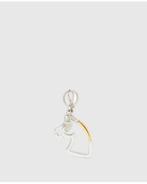 Stella McCartney Horse Charm Keyring - White