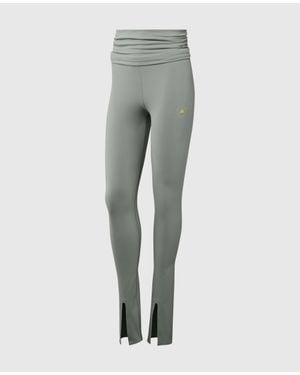 Stella McCartney Roll-top Split-cuff Leggings - Gray