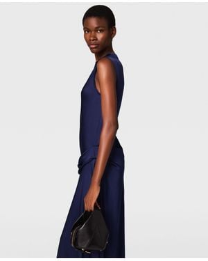 Stella McCartney Draped Satin Gown - Blue