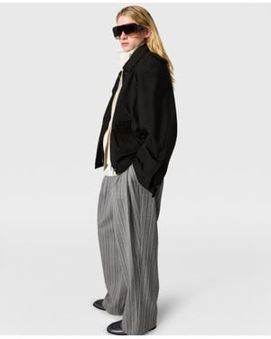 Stella McCartney Washed Cotton Double-Layer Jacket - White