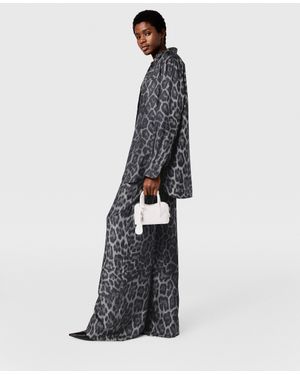 Stella McCartney Oversized Drawstring Leopard Print Pants - White