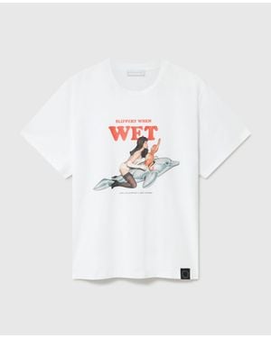 Stella McCartney Jeff Koons Slippery When Wet T-Shirt - White