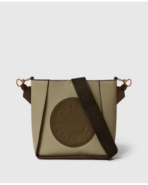 Stella McCartney Logo Square Crossbody Bag - Green
