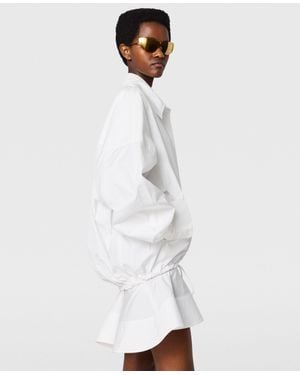 Stella McCartney Poplin Bomber Jacket - White
