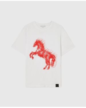 Stella McCartney Airbrushed Horse Graphic T-Shirt - White