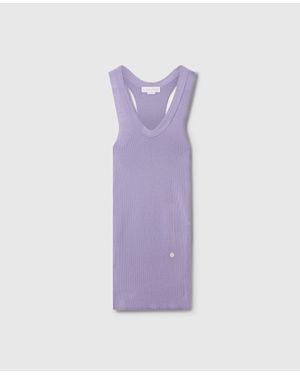 Stella McCartney Lightweight Wool Round Neck Top - Purple