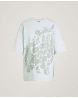 Stella McCartney Logooversized Leopard Print T-Shirt - Blue