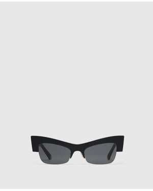 Stella McCartney Medallion Geometric Sunglasses - White