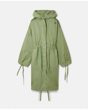 Stella McCartney Organic Cotton Drawstring Parka - Green