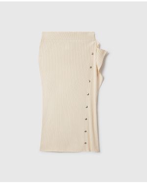 Stella McCartney Textured Knit Skirt - White